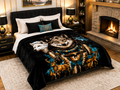 Mystic Wolf & Wildlife Luxury Plush Blanket