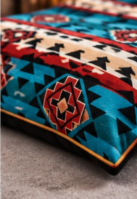 Southwestern Dreamcatcher Comforter Set – Boho Tribal Turquoise & Red Bedding