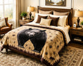 Majestic Black Bear Wilderness Luxury Plush Blanket