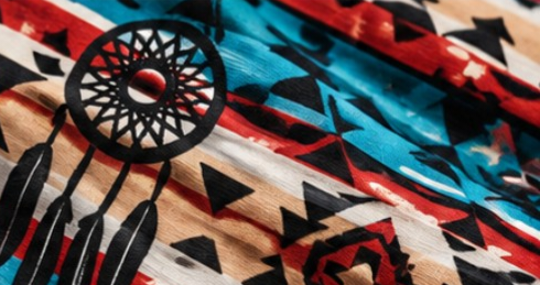 Southwestern Dreamcatcher Comforter Set – Boho Tribal Turquoise & Red Bedding