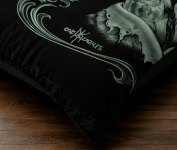 Mystic Dreamcatcher Woman Comforter Set – Black & Turquoise Spiritual Art Bedding
